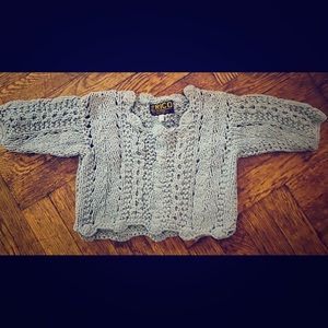 Hand knit Infant pullover sweater